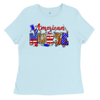 Baby Blue American nurse Ladies Tee - Zillion Design Studio