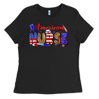 Black American nurse Ladies Tee - Zillion Design Studio