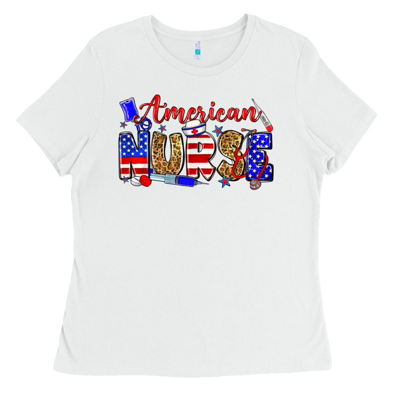American Nurse Ladies Tee by Zillion Design Studio | Teevron