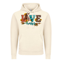 Vintage Artic love horses  leather turquoise leopard Vintage Hoodie - Artiststas