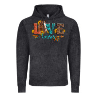 Vintage Black love horses  leather turquoise leopard Vintage Hoodie - Artiststas