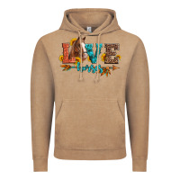 Vintage Coffee love horses  leather turquoise leopard Vintage Hoodie - Artiststas