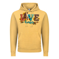Vintage Mustard love horses  leather turquoise leopard Vintage Hoodie - Artiststas