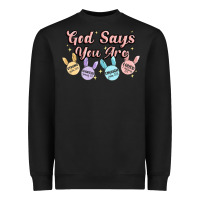 Black god says you are easter Heavyweight Sweatshirt - MaliasSmallBusiness