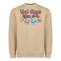 Mushroom god says you are easter Heavyweight Sweatshirt - MaliasSmallBusiness