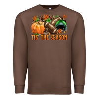 Chestnut Tis' the season Football green helmet Premium Sweatshirt - NancyCooperArtShop