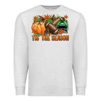 Oatmeal Heather Tis' the season Football green helmet Premium Sweatshirt - NancyCooperArtShop