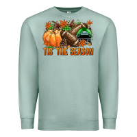 Seafoam Tis' the season Football green helmet Premium Sweatshirt - NancyCooperArtShop