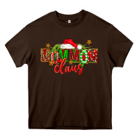 Chocolate Brown christmas mom mom claus Heavy Core Tee - FaDigitalArtStudio