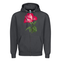 Love At First Sight Rose Zipper Hoodie | Teevron