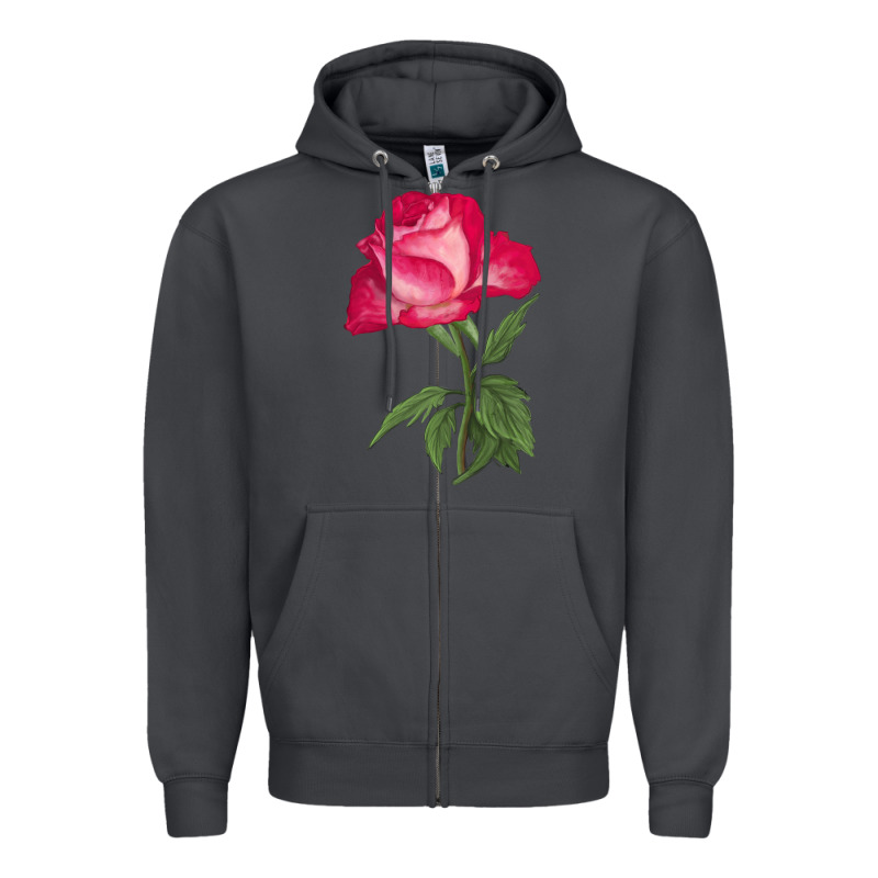 Love At First Sight Rose Zipper Hoodie by LillyAllenDesigns | Teevron