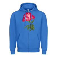 True Royal Love At First Sight Rose Zipper Hoodie - LillyAllenDesigns