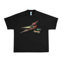 Black Pteranodon Face Urban Heavy Tee - LillyAllenDesigns