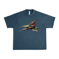 Midnight Navy Pteranodon Face Urban Heavy Tee - LillyAllenDesigns