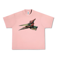 Salmon Pteranodon Face Urban Heavy Tee - LillyAllenDesigns