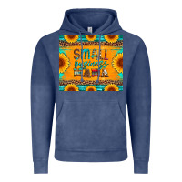 Vintage Denim small business mama leopard turquoise aztec serape cowhide sunflowers Vintage Hoodie - Artiststas