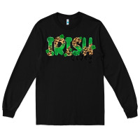 Black ırısh vibes Long Sleeve Tee - MaliasSmallBusiness