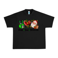 Black peace love  christmas Urban Heavy Tee - AdoDesignShop
