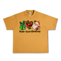 Peanut Butter peace love  christmas Urban Heavy Tee - AdoDesignShop