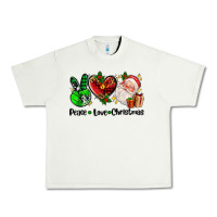 Peace Love  Christmas Urban Heavy Tee | Teevron