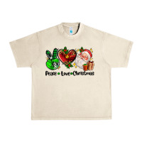 Sandshell peace love  christmas Urban Heavy Tee - AdoDesignShop