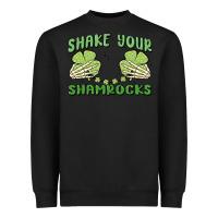 Black shake your shamrocks Heavyweight Sweatshirt - MaliasSmallBusiness