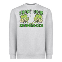 Heather Grey shake your shamrocks Heavyweight Sweatshirt - MaliasSmallBusiness