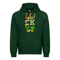 Forest Green St. Patrick's Western lucky Urban Hoodie - OliviaCreatesArt