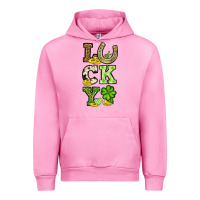 Fuchsia Pink St. Patrick's Western lucky Urban Hoodie - OliviaCreatesArt