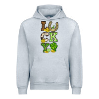 Heather Grey St. Patrick's Western lucky Urban Hoodie - OliviaCreatesArt
