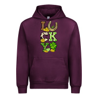 Mauve Wine St. Patrick's Western lucky Urban Hoodie - OliviaCreatesArt