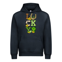 Navy St. Patrick's Western lucky Urban Hoodie - OliviaCreatesArt