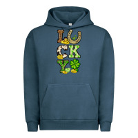 Pigment Midnight Navy St. Patrick's Western lucky Urban Hoodie - OliviaCreatesArt