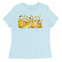 Baby Blue Childhood Cancer Coffee Cups Ladies Tee - texasbilliewilder
