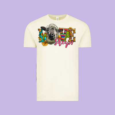 Western Love Sheeps Vintage Tee Designed By Lillyallendesigns