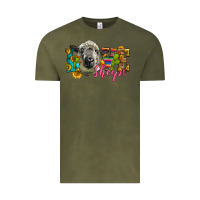 Vintage Olive Western Love Sheeps Vintage Tee - LillyAllenDesigns