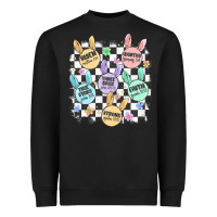 Black easter bunny candy Heavyweight Sweatshirt - MaliasSmallBusiness