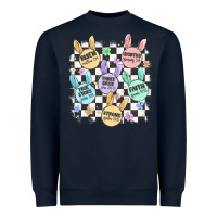 Navy easter bunny candy Heavyweight Sweatshirt - MaliasSmallBusiness