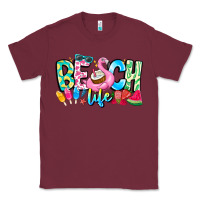 Burgundy Besch Life Classic Tee - CowhideDigitalArt