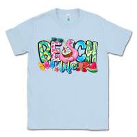 Dusty Blue Besch Life Classic Tee - CowhideDigitalArt