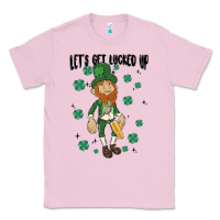 Bubblegum Pink let's get lucked up Classic Tee - MaliasSmallBusiness