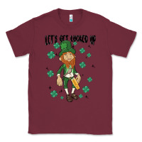 Burgundy let's get lucked up Classic Tee - MaliasSmallBusiness