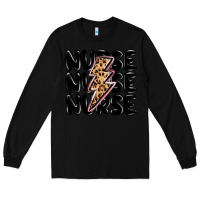 Black nurse lightning bolt Long Sleeve Tee - MaliasSmallBusiness