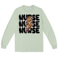 Matcha nurse lightning bolt Long Sleeve Tee - MaliasSmallBusiness