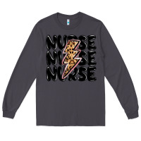 Smoke nurse lightning bolt Long Sleeve Tee - MaliasSmallBusiness