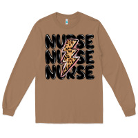 Toasted Coconut nurse lightning bolt Long Sleeve Tee - MaliasSmallBusiness