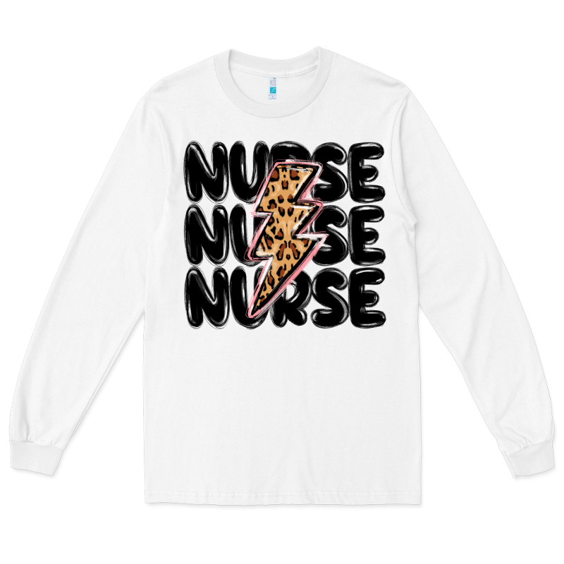Nurse Lightning Bolt Long Sleeve Tee by MaliasSmallBusiness | Teevron