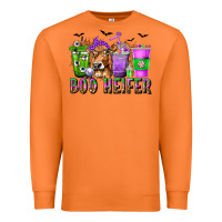Boo Heifer Coffee Cups With Halloween Premium Sweatshirt | Teevron