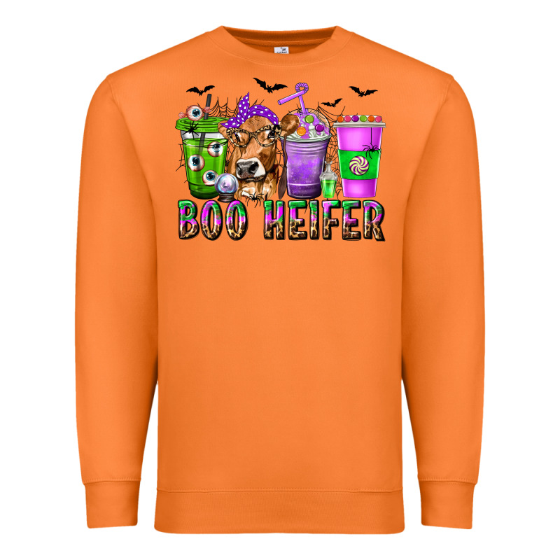Boo Heifer Coffee Cups With Halloween Premium Sweatshirt by texasbilliewilder | Teevron