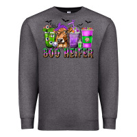 Charcoal Heather Boo Heifer Coffee Cups with Halloween Premium Sweatshirt - texasbilliewilder